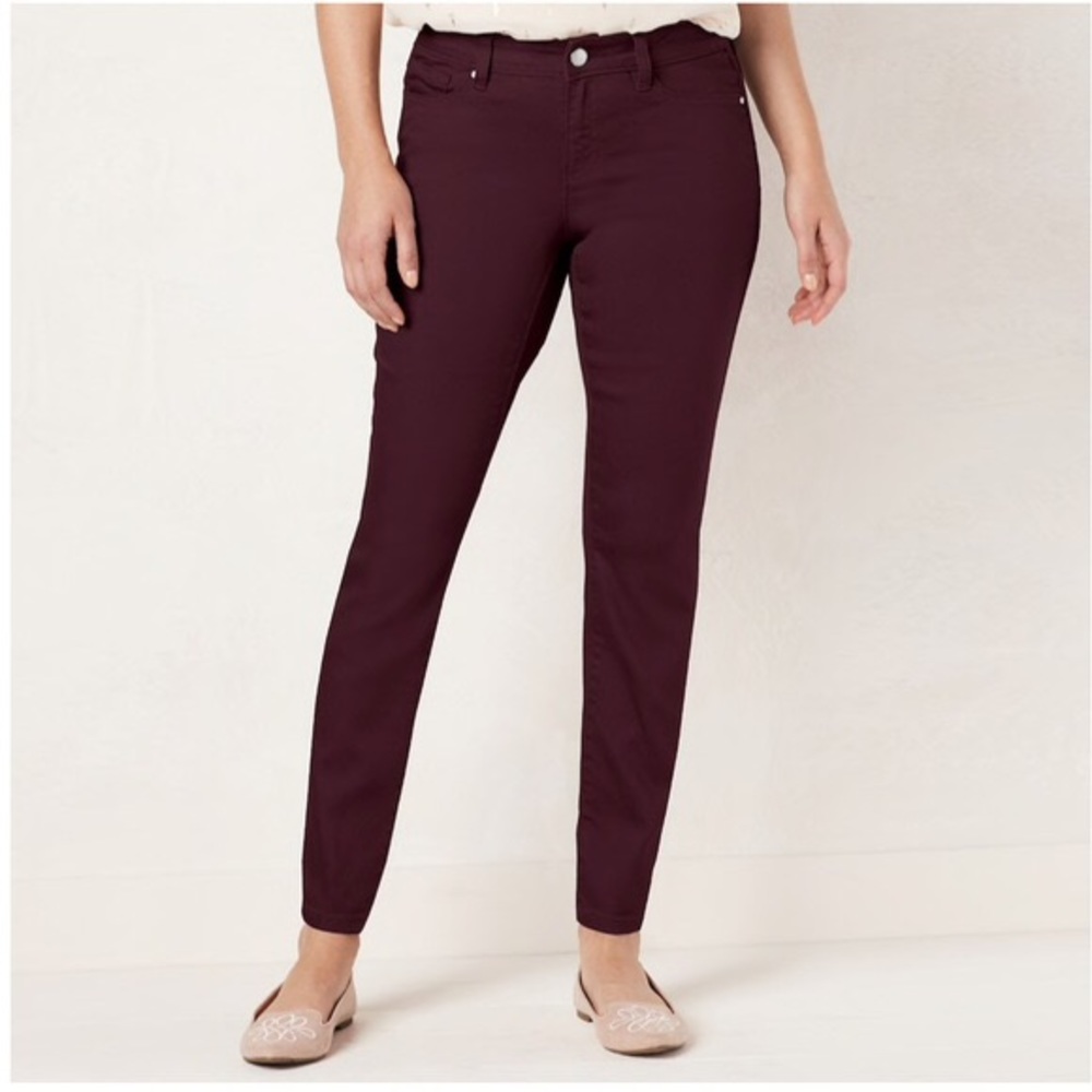 Burgundy Jeans